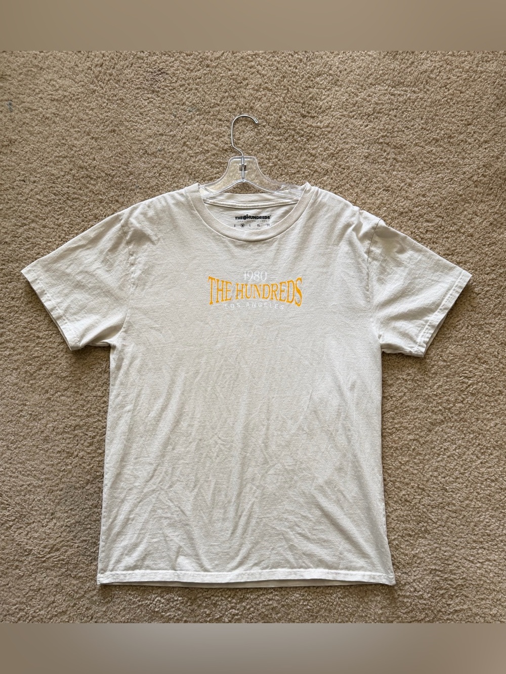 The Hundreds 1980 Los Angeles Cream Graphic Tee / Size Medium
